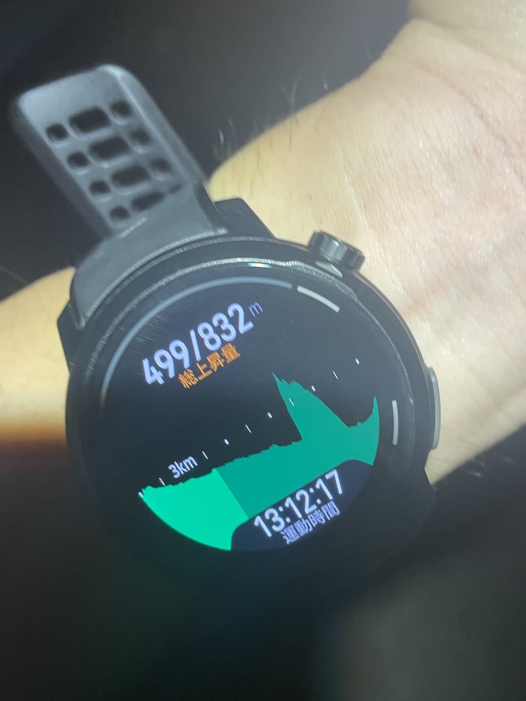 GPS Watchカロスならペースも心拍も標高も全てわかります。